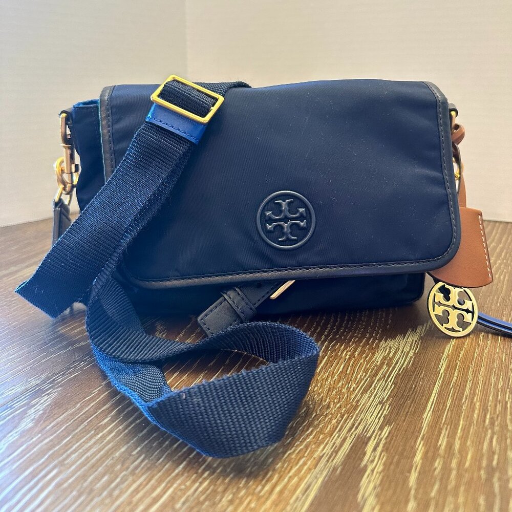 Tory Burch Tilda Nylon Crossbody - Navy